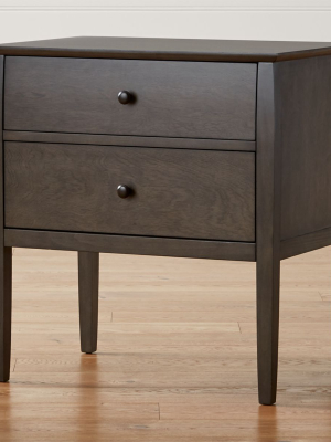 Mason Shadow 2-drawer Grey Nightstand