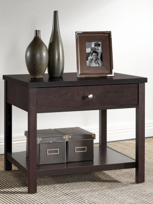 Nashua Modern Accent Table And Nightstand Brown - Baxton Studio