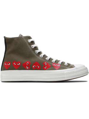 X Cdg Play Chuck Taylor Hi