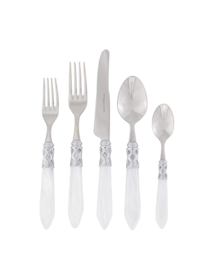 Vietri Aladdin Brilliant White 5-piece Place Setting