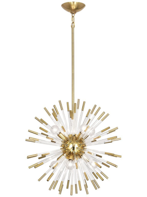 Andromeda Small Chandelier In Brass