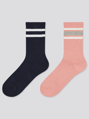 Girls Regular Socks (set Of 2)