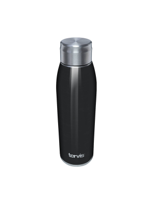 Tervis 17oz Stainless Steel Water Bottle - Black Midnight