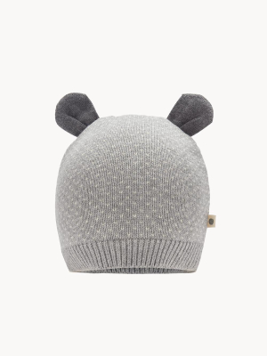 Bonnie Mob Acacia Knitted Hat With Ears - Grey