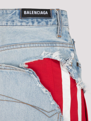 Balenciaga Slashed Loose Fit Jeans