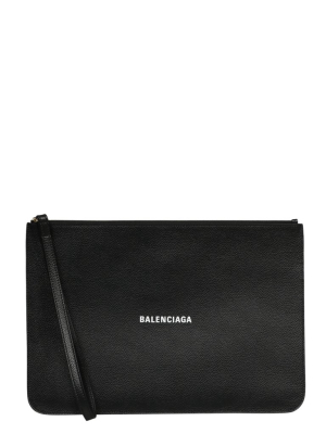 Balenciaga Cash Zipped Clutch Bag