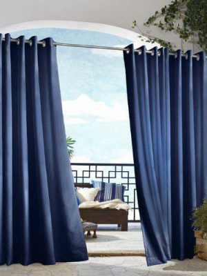 Outdoor Decor In & Outdoor Gazebo Solid Grommet Top Window Curtain Panel