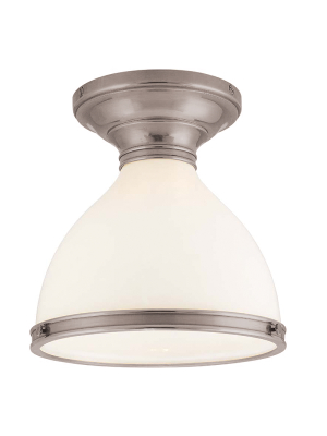 Hudson Valley Lighting Randolph Ceiling Lamp - Historic Bronze & Opal Glossy