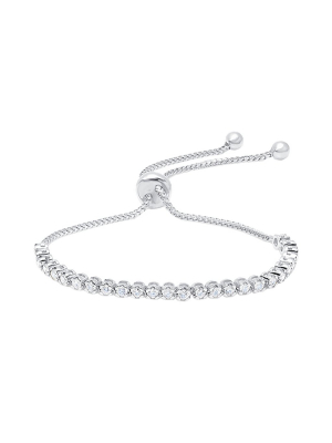 Bolo Diamond Bracelet - White Gold