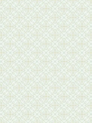 Lacey Circle Geo Wallpaper In Cream And Grey From The Silhouettes Collection By York Wallcoverings