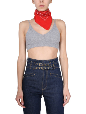 Philosophy Di Lorenzo Serafini Rib Knit Crop Top