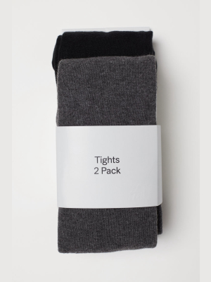 2-pack Fine-knit Tights