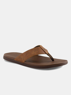 Johnnie-o Men's Dockside Leather Flip Flops