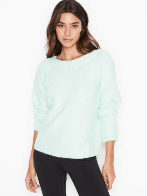 Victoria's Secret Slouchy Embellished Fuzzy Pullover