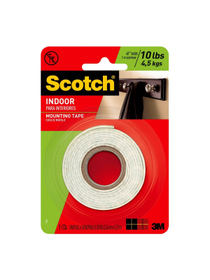 Scotch 1" X 50" Indoor Mounting Tape - 1ct