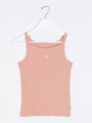 Converse Star Chevron Tank Top In Rose Gold