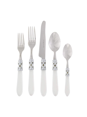 Vietri Aladdin Brilliant Clear 5-piece Place Setting