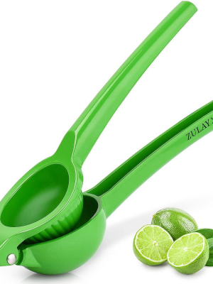 Zulay Kitchen Metal Lemon Squeezer, Citrus Juicer For Extracting The Most Juice Possible