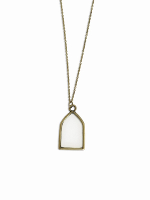 Sanctuary Project Dainty Stained Glass Necklace Rose Gold