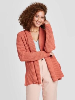 Women's Chenille Open-front Cardigan - A New Day™