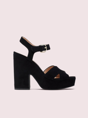 Grace Suede Platform Sandals