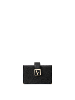 The Victoria Expandable Card Case In Pebbled