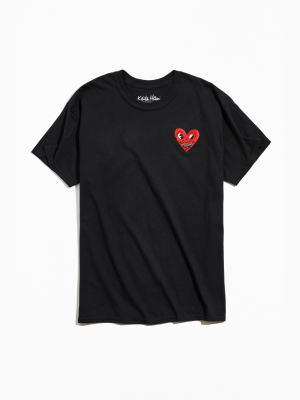 Keith Haring Heart Embroidered Tee