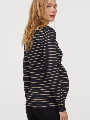 Mama Ribbed Sweater