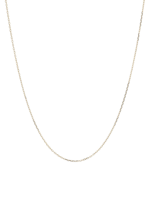 Diamond Cut Cable Chain In Yellow Gold - 18"