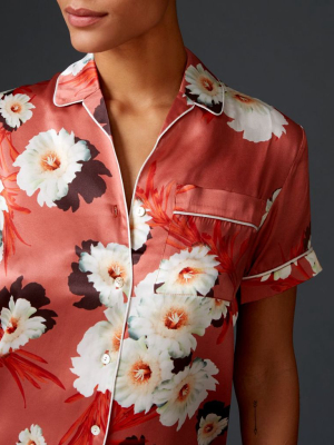 Desert Bloom Short Sleeve Pyjama Shirt