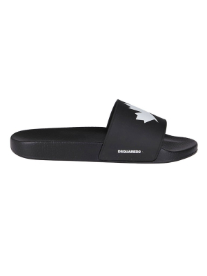 Dsquared2 Maple Leaf Print Slides