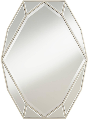 Possini Euro Design Possini Euro Garin 28" X 38" Warm Silver Wall Mirror