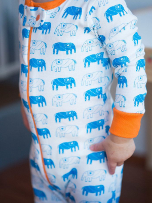 Baby Elephant Footed Onesie