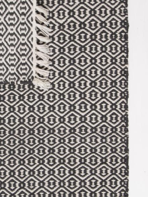 In/out Charcoal Hexa Rug