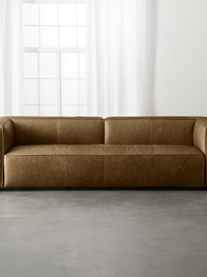 Lenyx Saddle Leather Extra Large Sofa