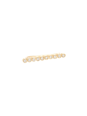 14k Tiny Diamond Bar Ear Shield