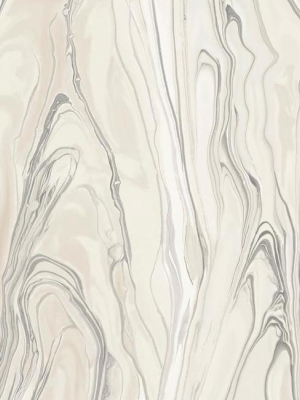 Liquid Marble Wallpaper In Pink From The Impressionist Collection By York Wallcoverings