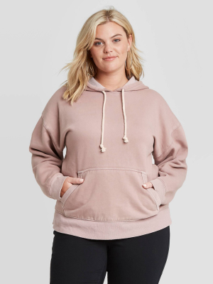 Women's Hoodie Sweatshirt - Universal Thread™ Pink 2x : Target