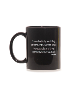 Dress Impeccably Mug In Black