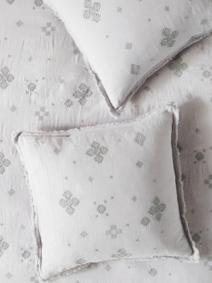 Embroidered Dorthea Euro Sham