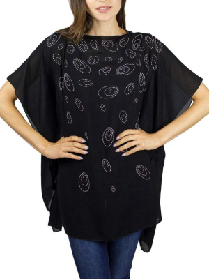 Galaxy Stones And Pearls Poncho