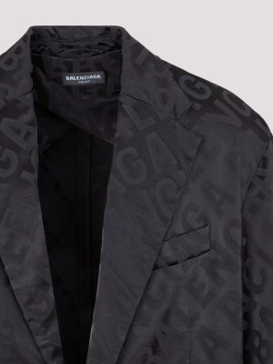 Balenciaga Logo Detailed Single-breasted Jacket