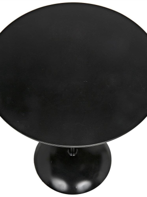 Noir Felix Black Metal Side Table