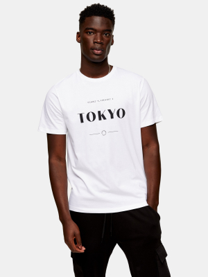 Tokyo Print T-shirt In White