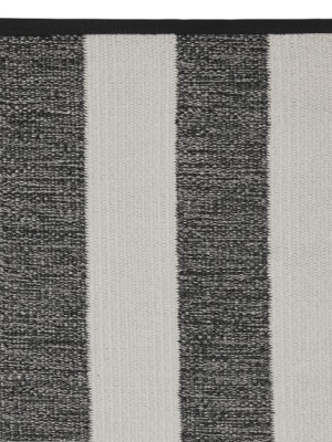 Perennials® Donovan Stripe Indoor/outdoor Rug, Black