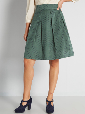 Always On The Dot A-line Skirt