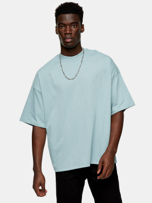 Sage Oversized Turtle Neck T-shirt