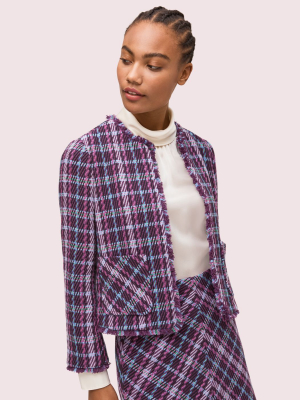 Plaid Tweed Jacket