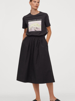 Calf-length Skirt