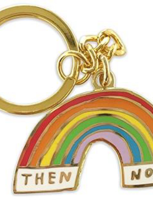 Then & Now Keychain